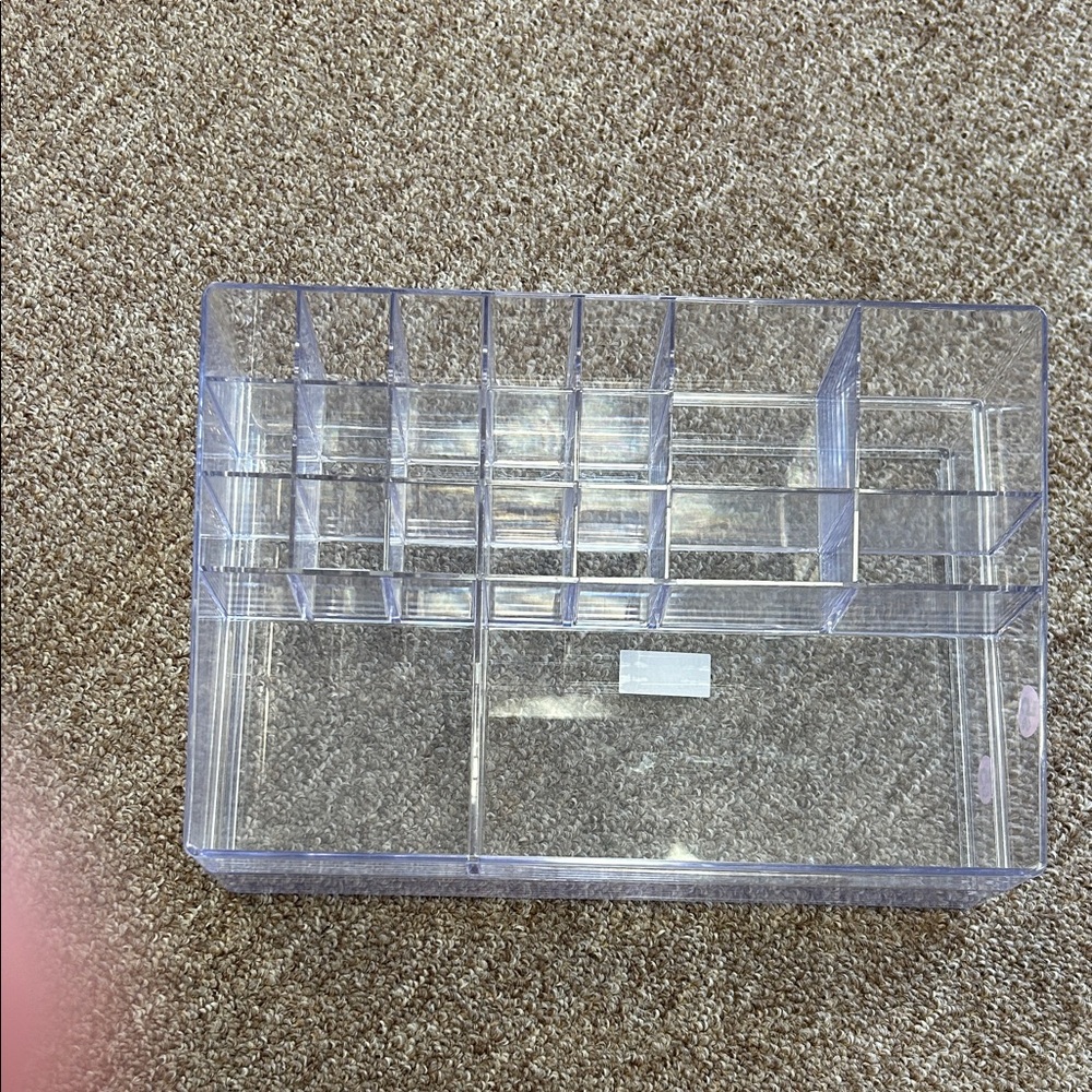 Clear Acrylic Makeup Organizer with Compartments